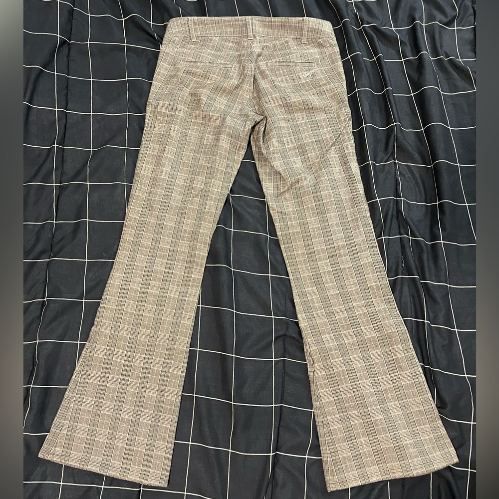Vintage Plaid Flare Low Rise Garage Pants - Picture 3 of 8